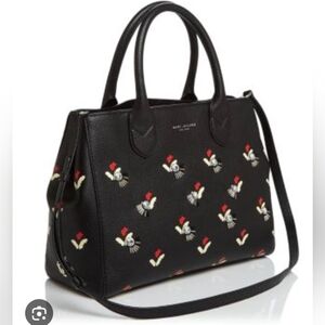 MARC JACOBS Embellished Tulip Gotham Leather Tote  Medium